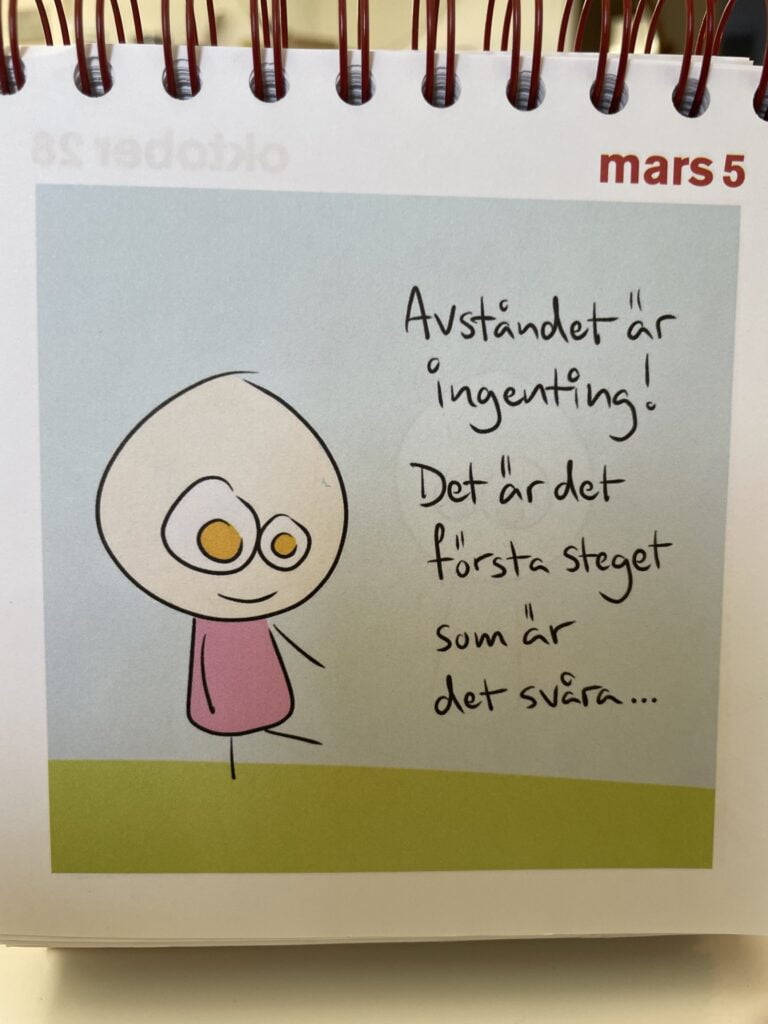 Avståndet är ingenting! Det första steget är det svåra... Epikure5D
